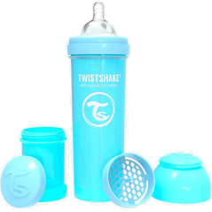 MAMADERA TWISTSHAKE ANTI COLICO X 330 ML AZUL PASTEL