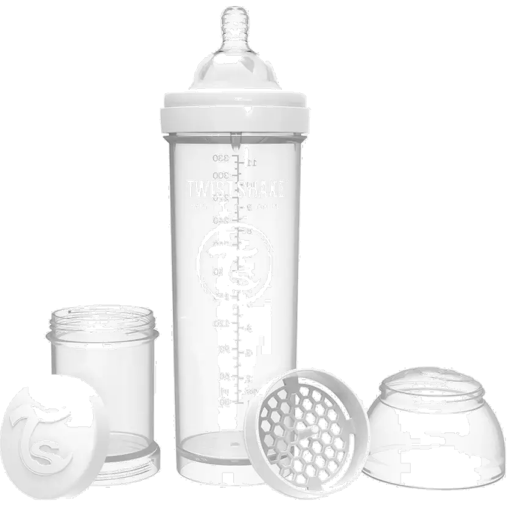 MAMADERA TWISTSHAKE ANTI COLICO X 330 ML BLANCO