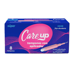 CARE UP TAMPON CON APLICADOR SUPER X 8 UND