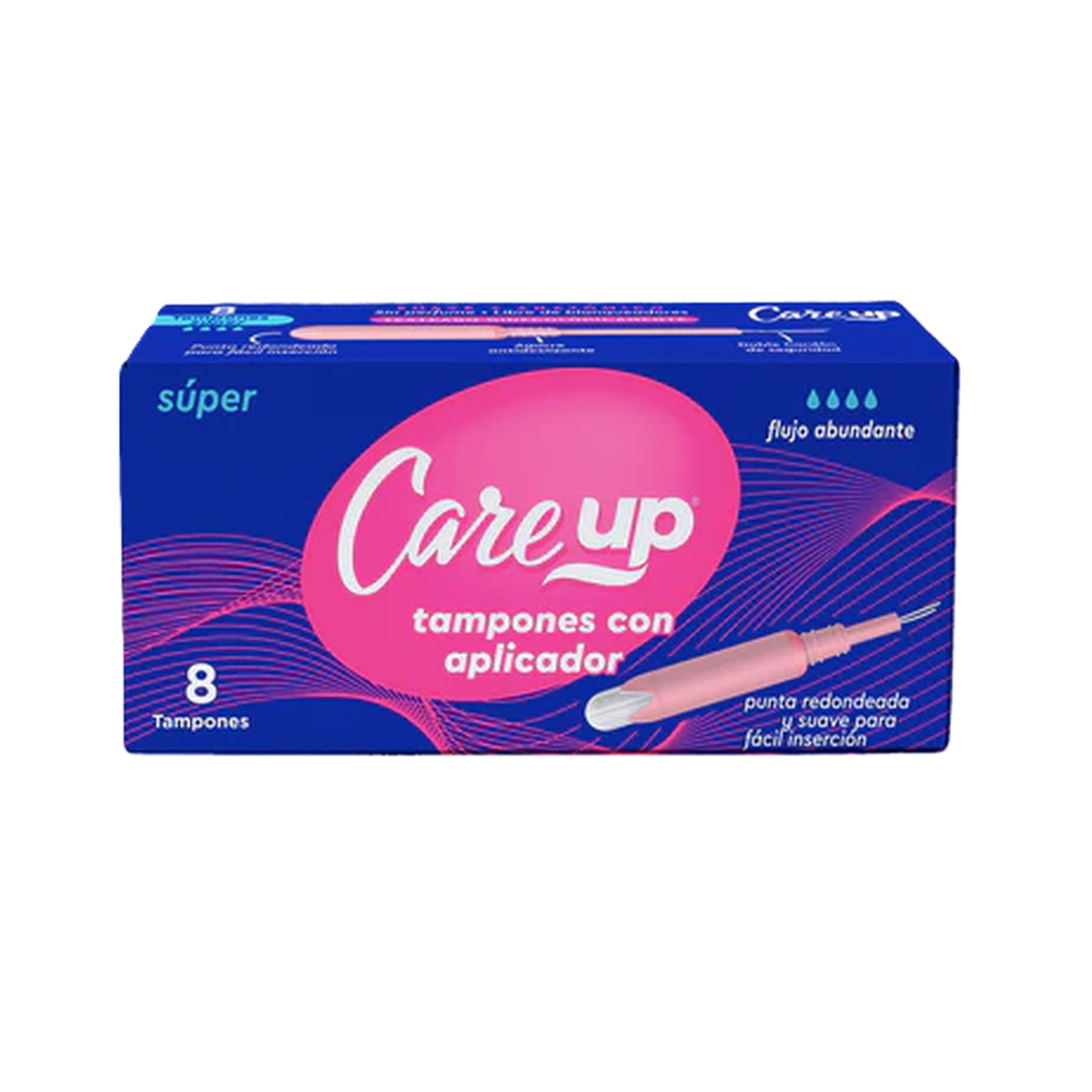 CARE UP TAMPON CON APLICADOR SUPER X 8 UND