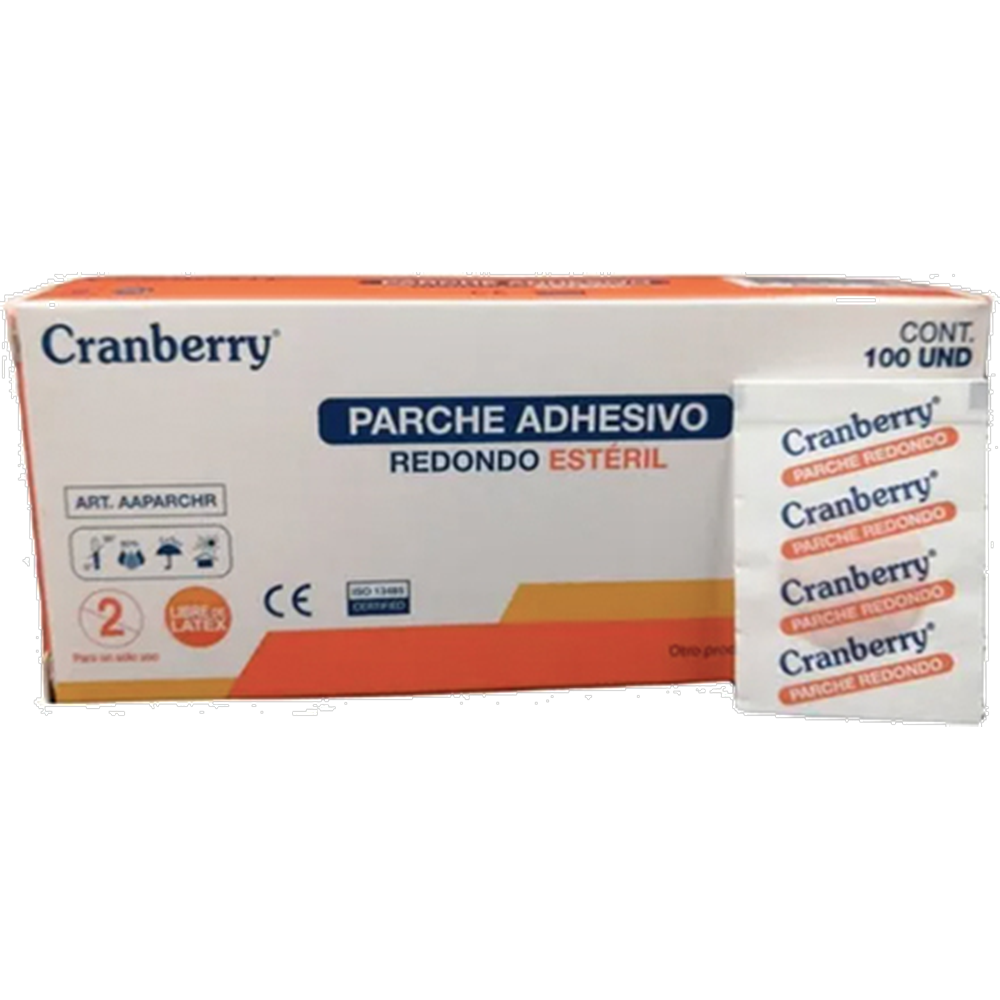 CRANBERRY PARCHE ADHESIVO REDONDO ESTERIL X 100 REUTTER (DM)