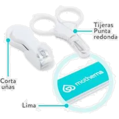 SET BEBE TIJERA+CORTA UÑAS+LIMA MOTHERNA