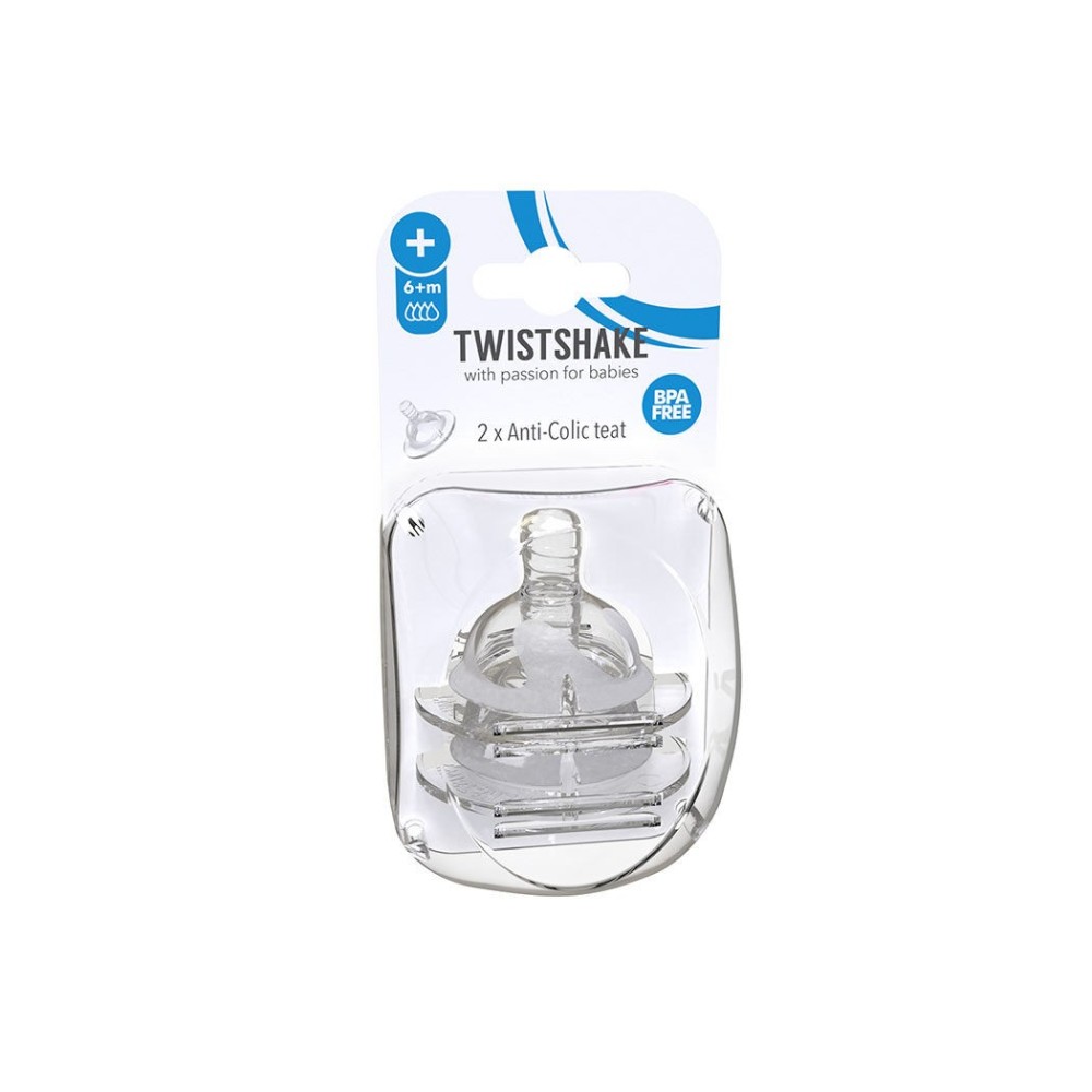 TETINA ANTI COLICO TALLA PLUS 6+M X 2 UN TWISTSHAKE