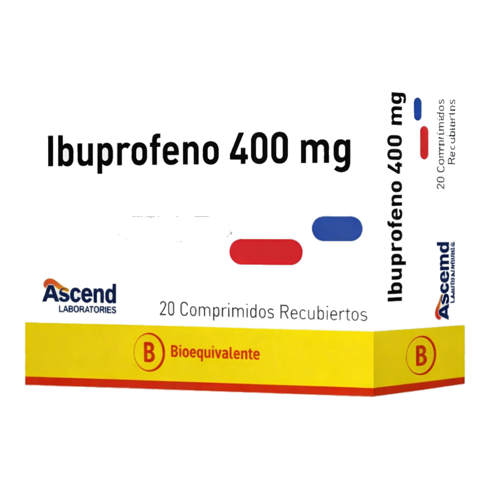 IBUPROFENO COM 400 MG X 20 ASCEND (BE)