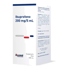 IBUPROFENO SUS 200 MG / 5 ML X 100 ML ASCEND