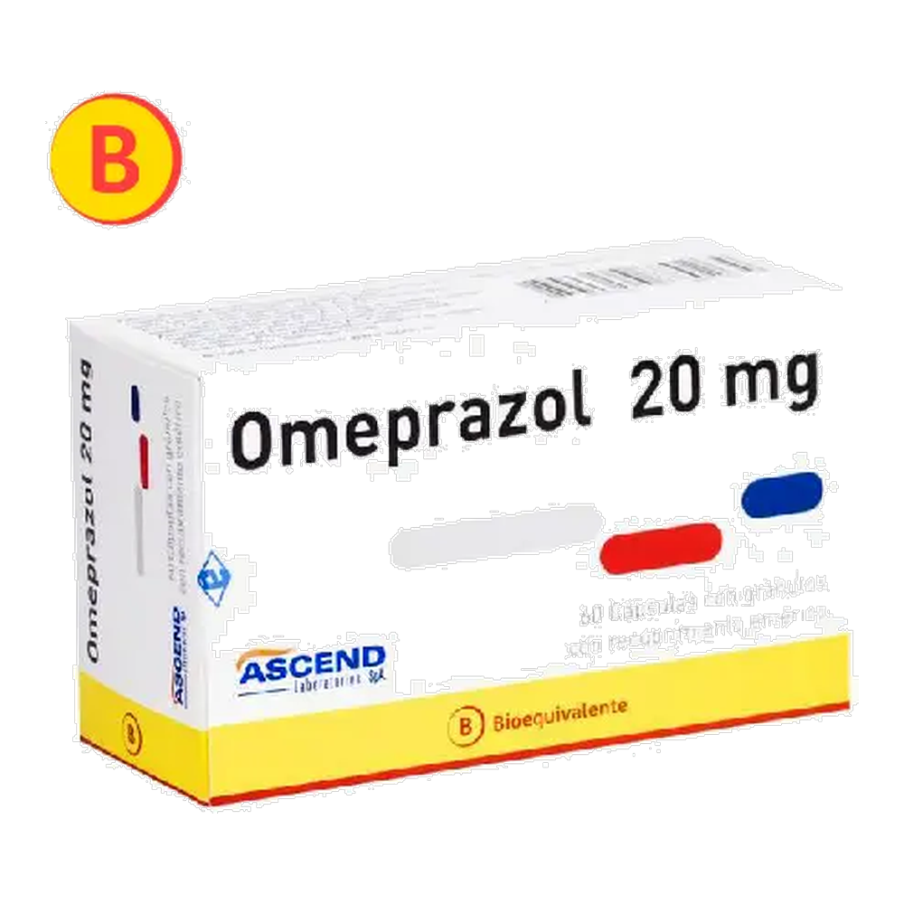 OMEPRAZOL CAP 20 MG X 60 ASCEND (BE)
