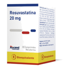 ROSUVASTATINA COM 20 MG X 30 ASCEND (BE)