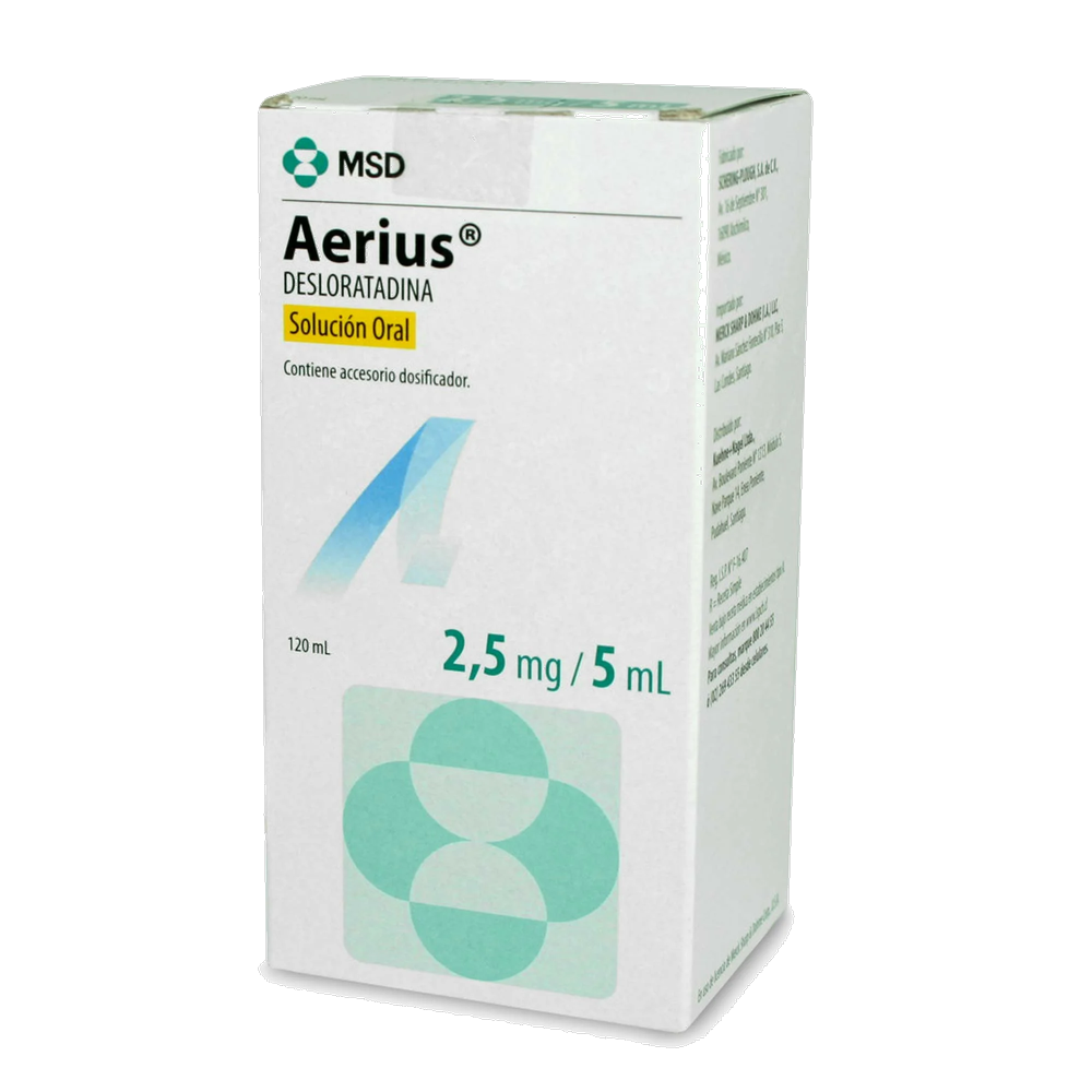 AERIUS SOL ORAL 2,5MG/5ML X 120 ML