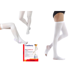 MEDIAS ANTIEMBOLICA PUNT ABIERTA S BLANCO COMPRINET (DM) X 1