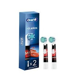 ORAL B CABEZALES DE REPUESTO CEPILLO ELECTRICO DISENY CARS X 2 UND