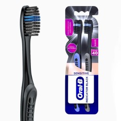 ORAL B CEPILLO ADVANCE SUAVE CHARCOAL X 2 UND