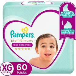 PAMPERS PREMIUM CARE XG X 60 UND