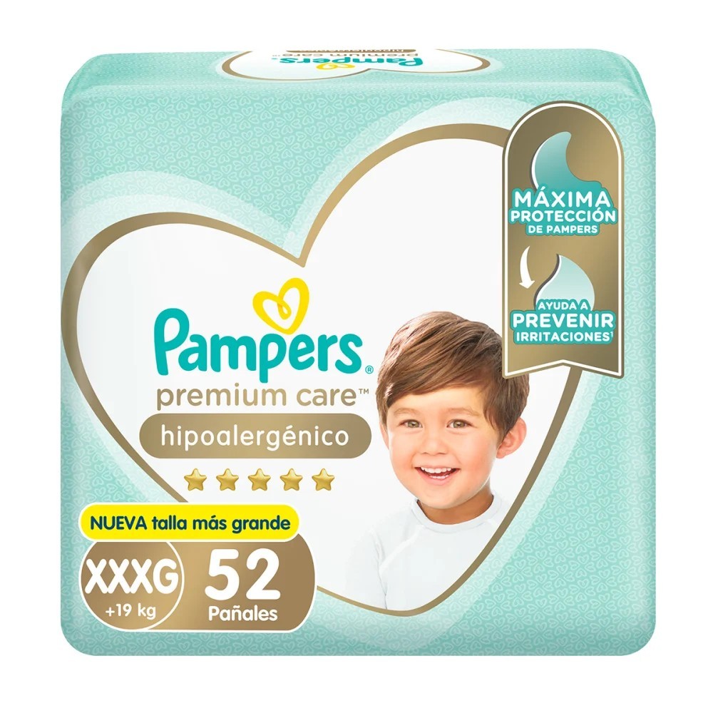PAMPERS PREMIUM CARE XXXG X 52 UND