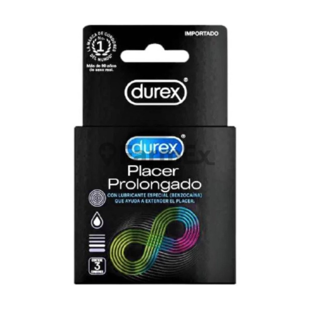 DUREX PLACER PROLONGADO X 3 PRESERV (DM)
