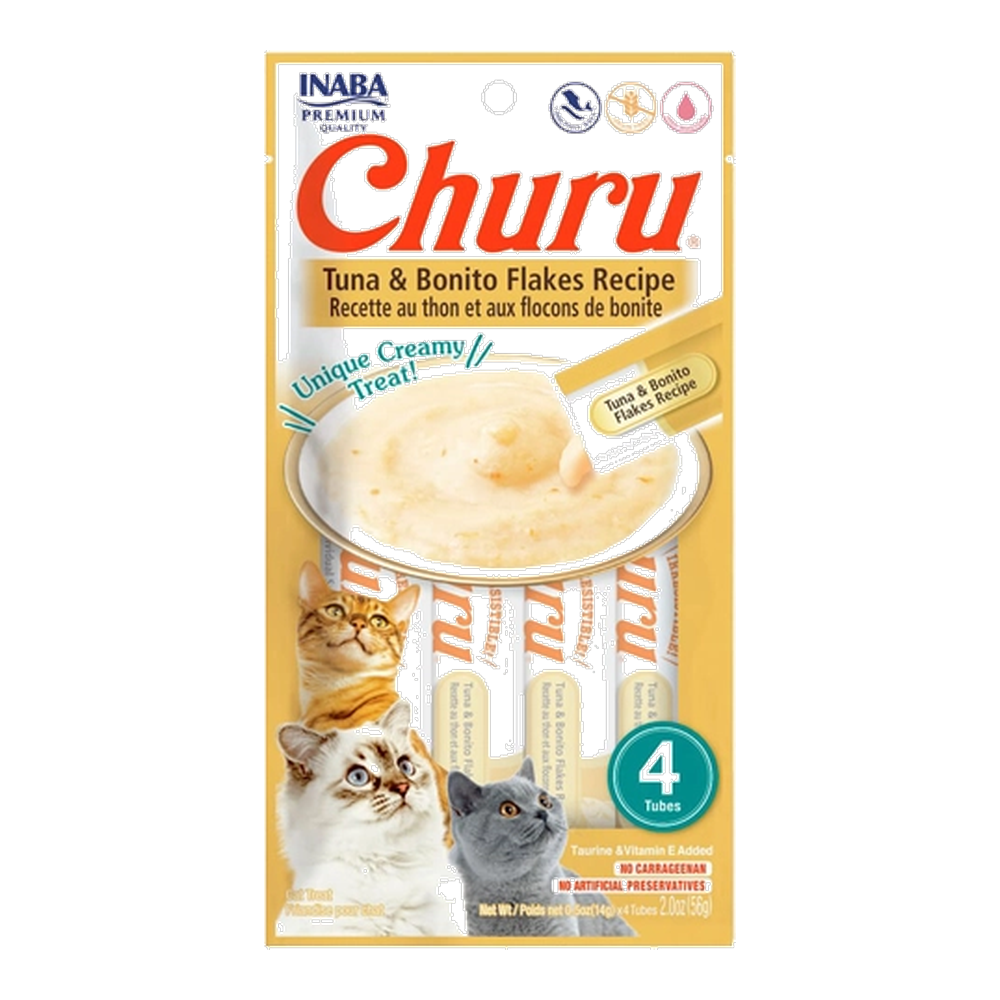 CHURU ATUN CON HOJUELAS DE BONITO X 4 UND