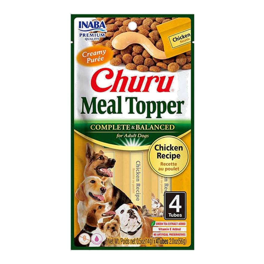 CHURU DOG MEAL TOPPER POLLO X 4 UND
