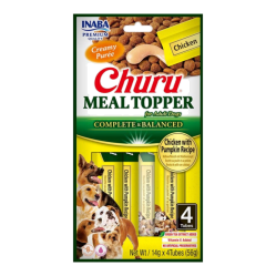 CHURU DOG MEAL TOPPER POLLO Y CALABAZA X 4 UND