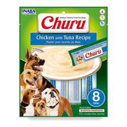 CHURU DOG POLLO Y ATUN X 8 UND