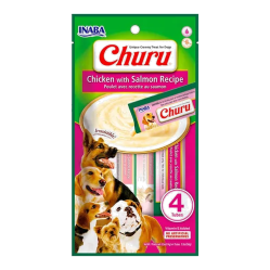 CHURU DOG POLLO Y SALMON X 4 UND