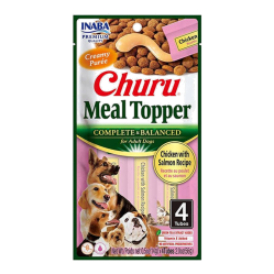 CHURU DOG TOPPER POLLO Y SALMON X 4 UND