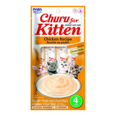 CHURU FOR KITTEN CHICKEN RECIPE SACHET X 4 UND