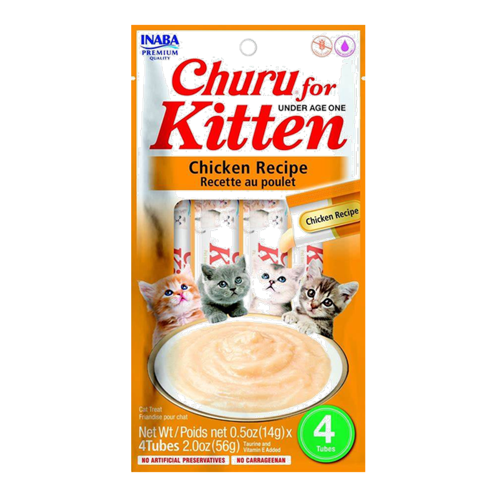 CHURU FOR KITTEN CHICKEN RECIPE SACHET X 4 UND