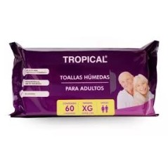 TOALLA HUMEDA ADULTO X 60 UND TROPICAL