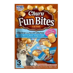 CHURU FUN BITES POLLO ATUN Y OSTION GATO X 3 UND