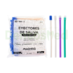 EYECTOR DE SALIVA 15 CM COLOR TRANSPARENTE X 100 UND
