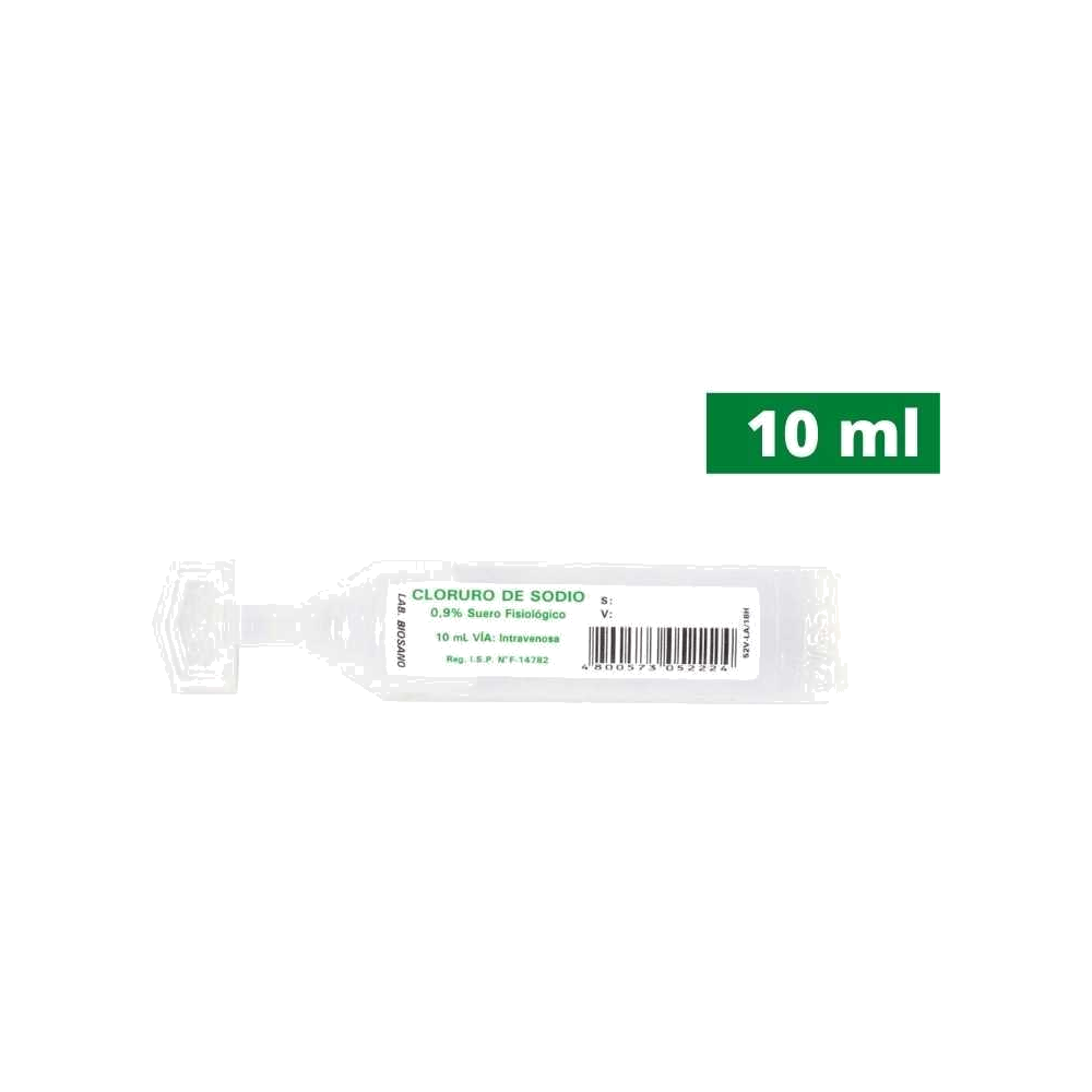 CLORURO DE SODIO AMP 0,9%/10ML X 50 BIOSANO (EC)