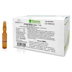 EPINEFRINA AMP 1 MG 1 ML X 100 BIOSANO