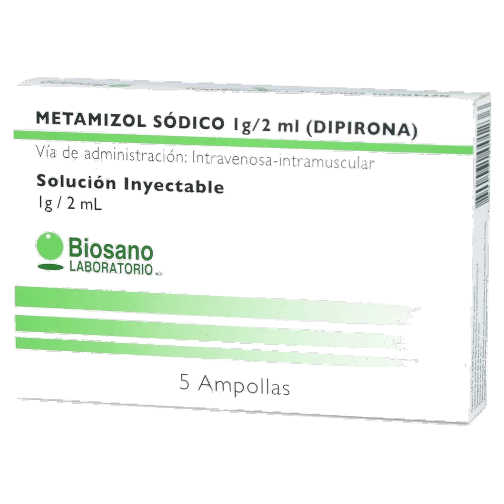 METAMIZOL SODICO AMP 1G/2ML X 100 UND BIOSANO (EC)