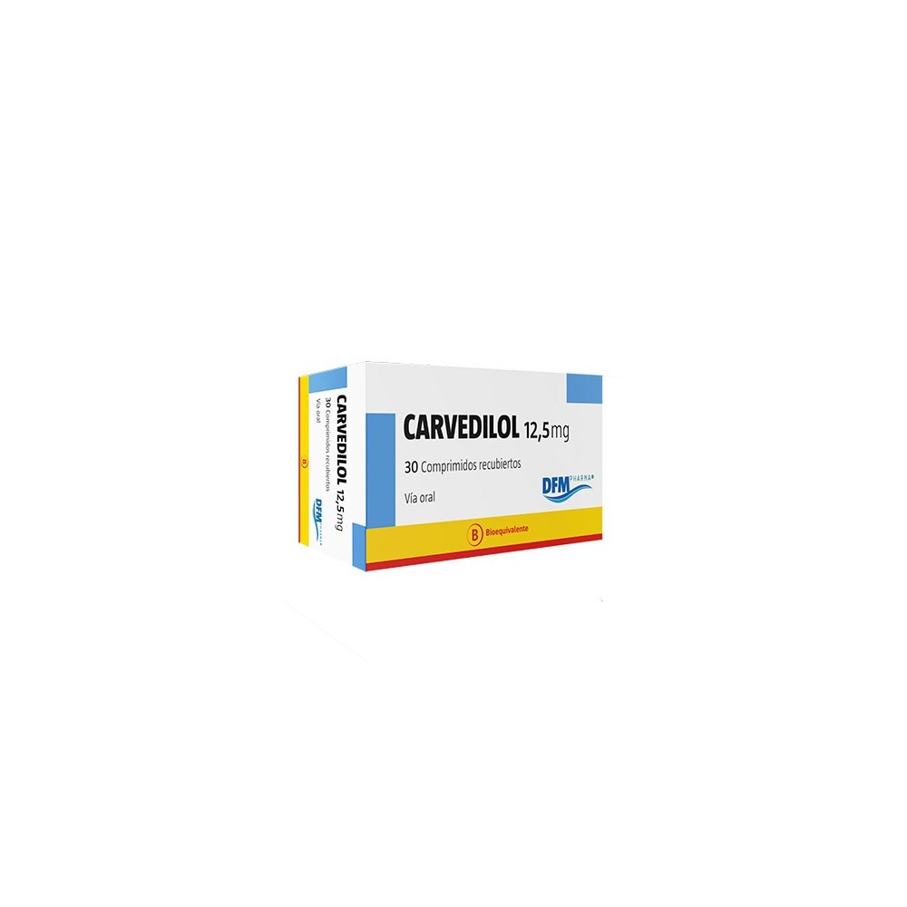 CARVEDILOL COM 12,5 MG X 30 DIFEM