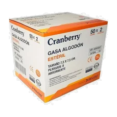GASA ALGODON 7,5 X 7,5 ESTERIL 50 SBR X 2 UND REUTTER (DM)
