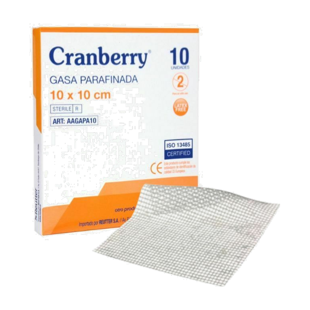 GASA PARAFINADA EST 10X10CM X 10 (DM)