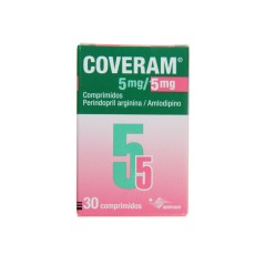 Coveram Amlodipino / Perindropil Arginina 5mg/5mg 30 Comprimidos