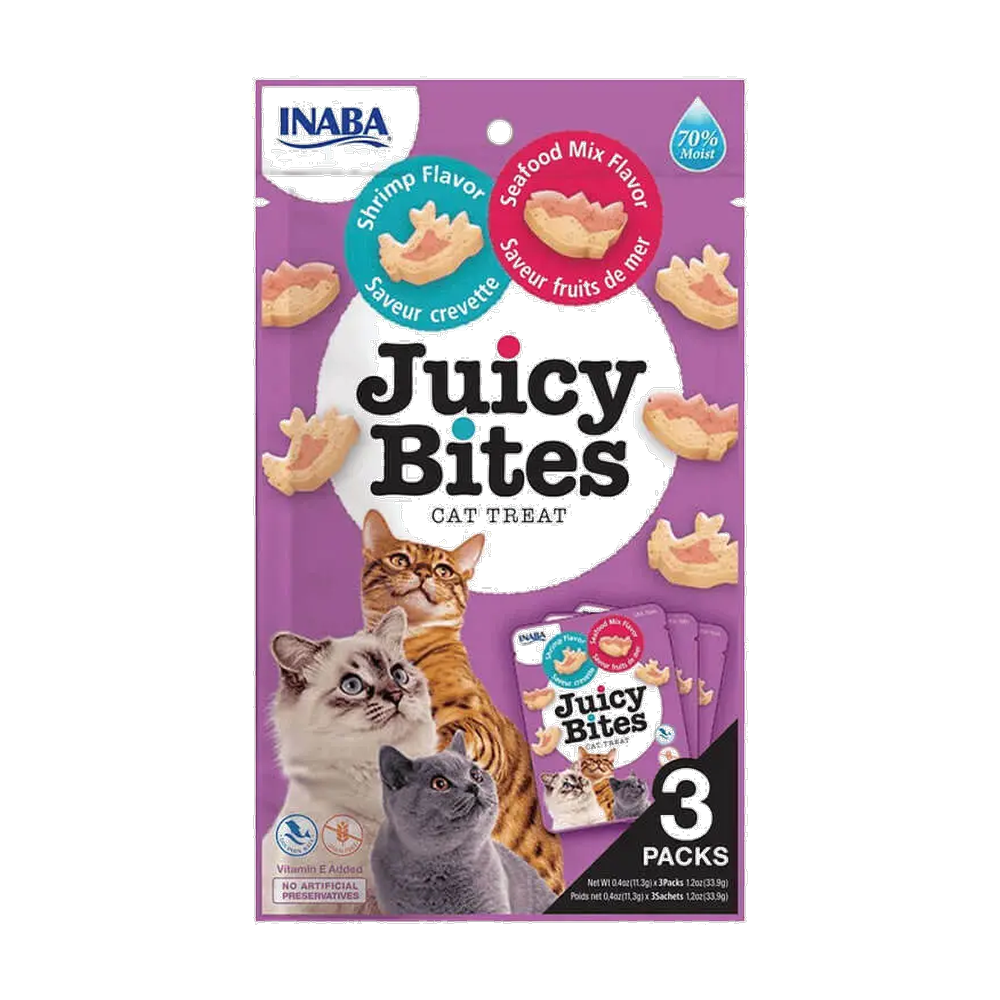 VET JUICY BITES CAMARON Y MARISCOS X 3 UND