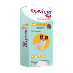BRAVECTO 1M PERRO 2-4.5 KG X 1 COMP MAST