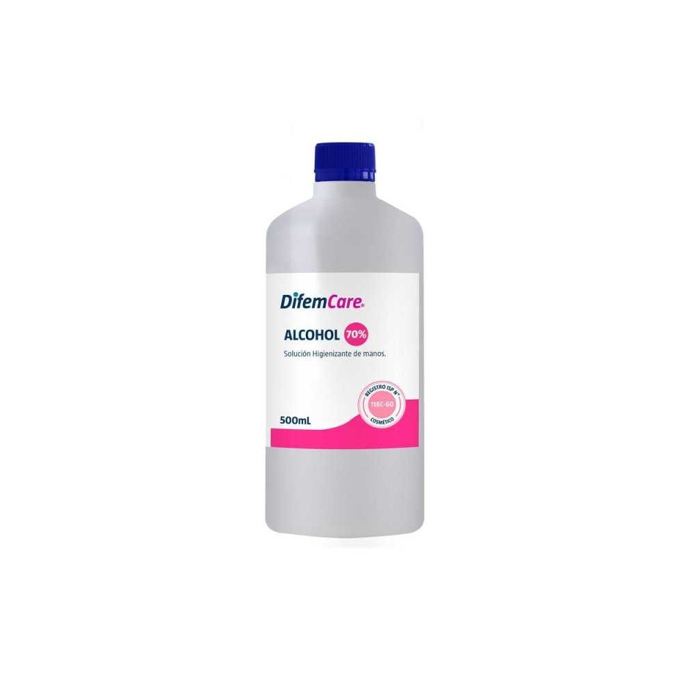 ALCOHOL HIGIENIZANTE 70% X 500 ML