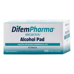 TOALLITAS ALCOHOLADAS HIGIENIX UND X 100 DIFEM (DM)