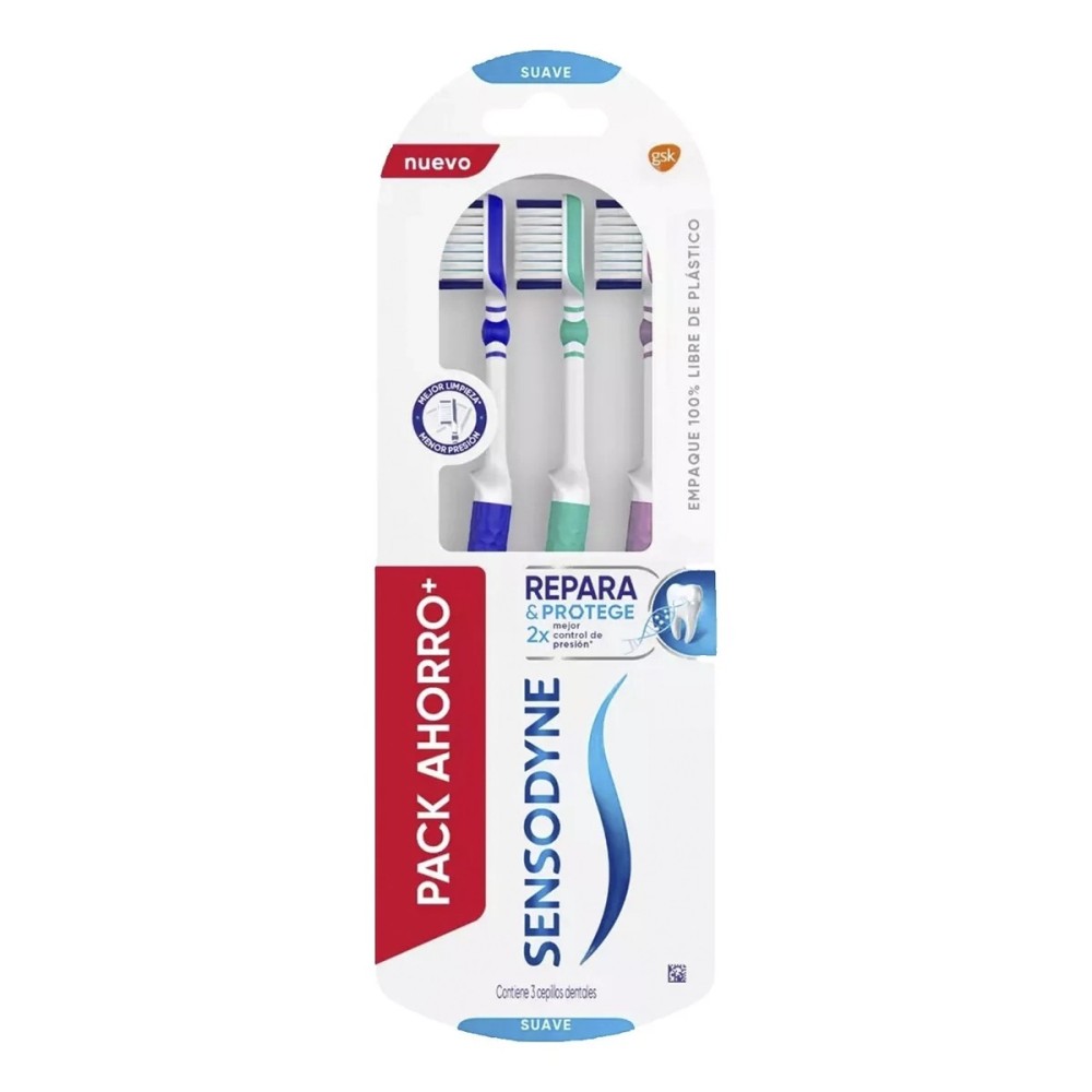 SENSODYNE CEPILLO REPARA & PROTEGE SUAVE X 3 UND