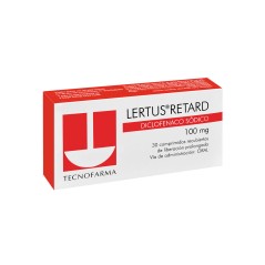 Lertus Retard Diclofenaco Sódico 100mg 30 Comprimidos Prolongados