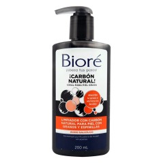 BIORE LIMPIADOR CARBON NATURAL GRANOS Y ESPINILLAS 200ML