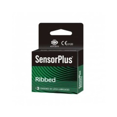 PRESERV SENSOR PLUS RIBBED X 3 (DM)