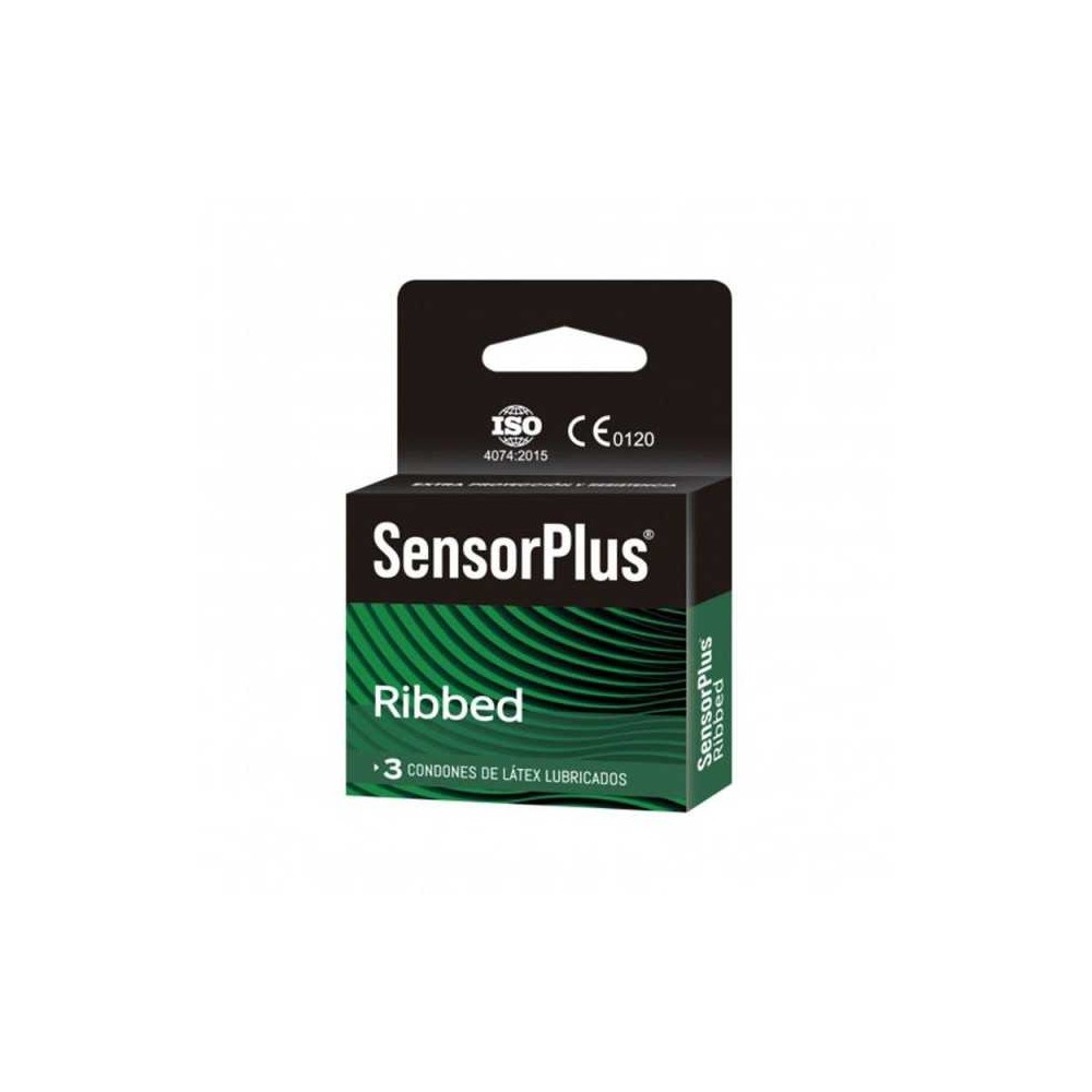 PRESERV SENSOR PLUS RIBBED X 3 (DM)