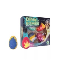 DINO BOMBAS DE BAÑO X 4 UND