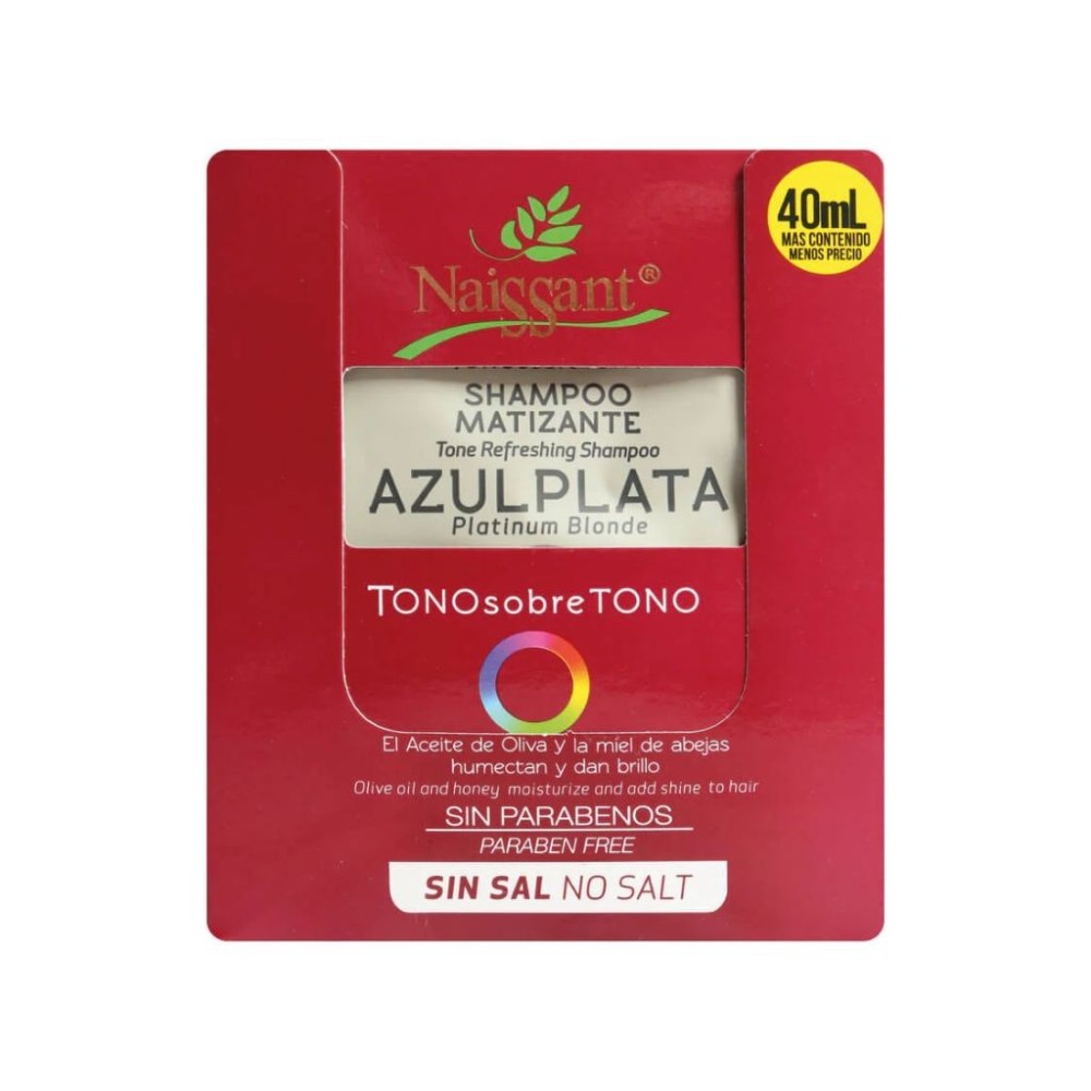 NAISSANT MASCARILLA MATIZANTE AZUL PLATA SACHET X 40 GR