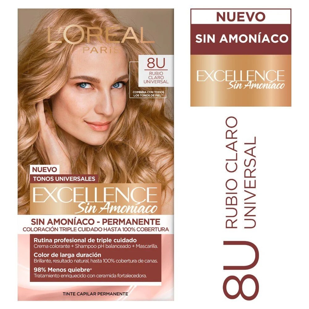 EXCELLENCE SIN AMONIACO N 8 RUBIO CLARO