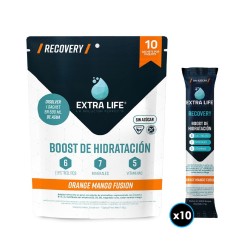EXTRA LIFE DOYPACK ORANGE MANGO FUSION X 10 SACHETS