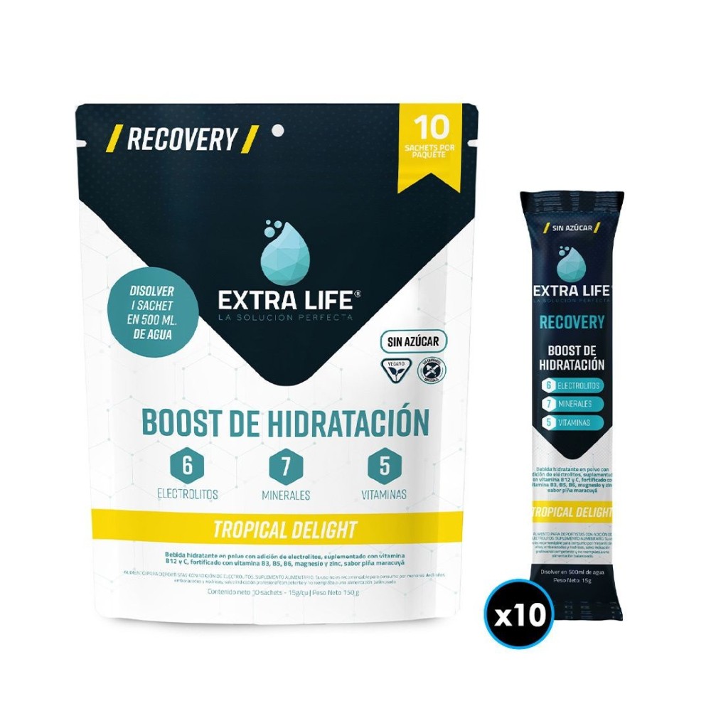 EXTRA LIFE DOYPACK TROPICAL DELIGHT X 10 SACHETS
